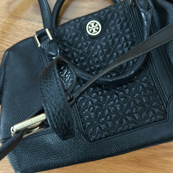 Tory Burch Bryant Mini Leather Satchel in Black - Picture 9 of 17